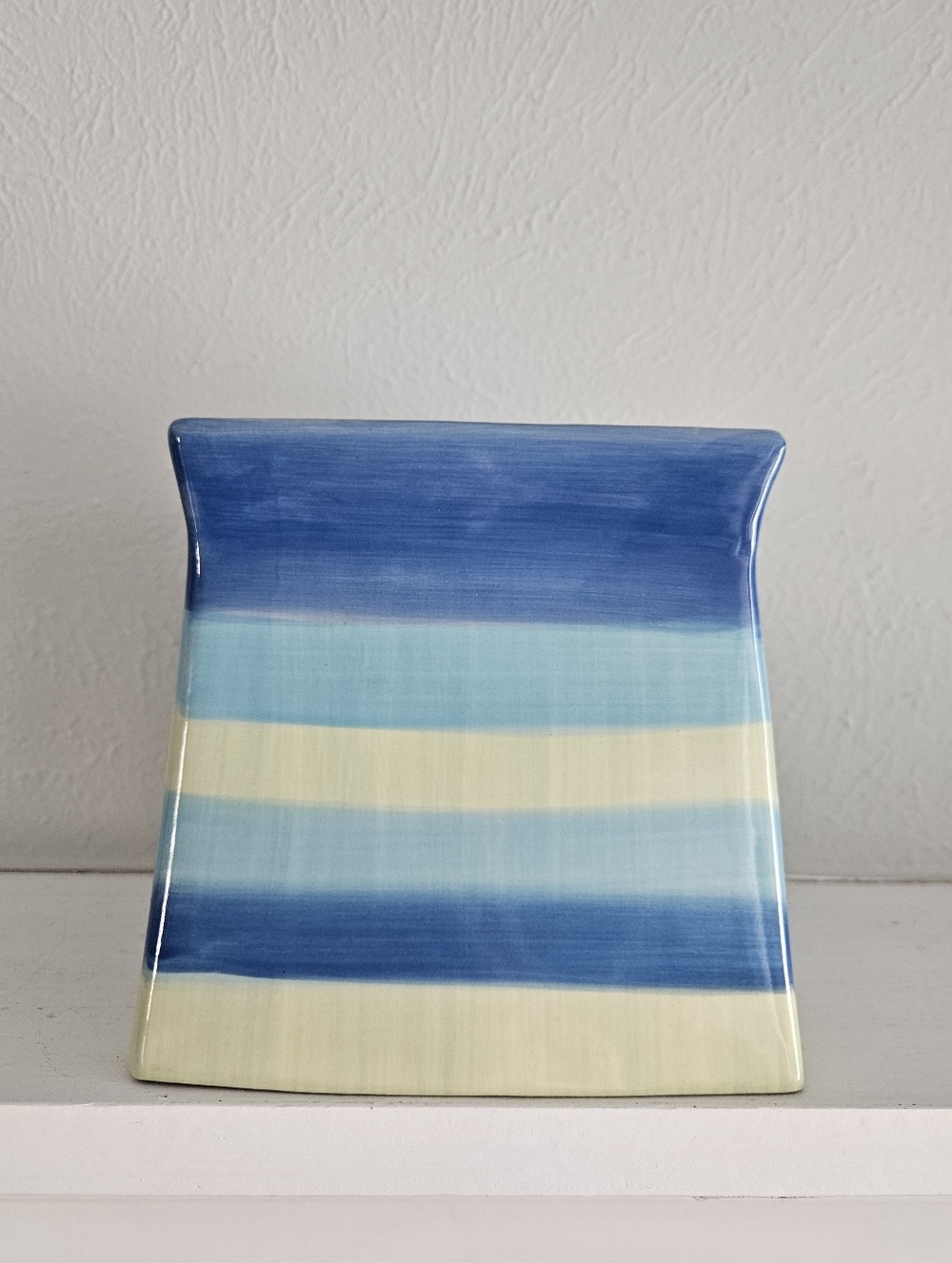 Vintage Springs Global Hand Painted Glazed Ceramic Decorative Tissue Box Cover - Picture 4 of 12